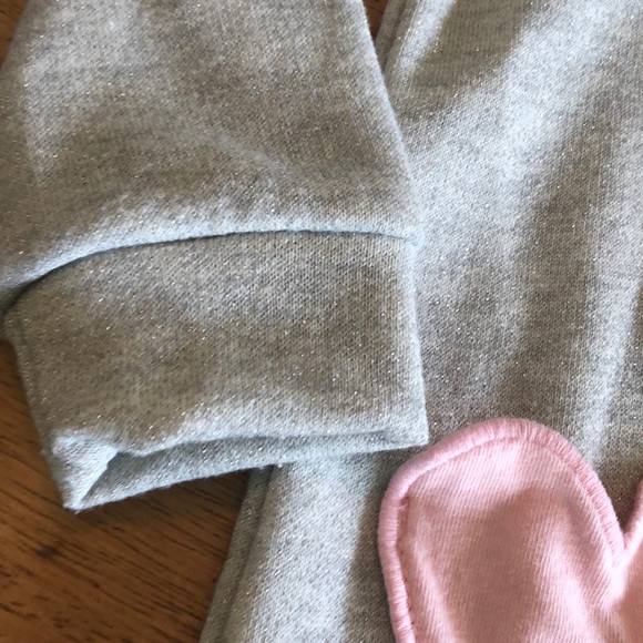 Glitter Grey & Pink Girls Sweater Dress💗 - Picture 3 of 6